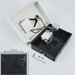 hofstein Applique murale d'extérieur Saeter LED Blanc, 1 lumière, Détecteur de mouvement