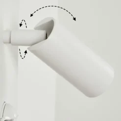 hofstein Applique murale d'extérieur Saeter LED Blanc, 1 lumière, Détecteur de mouvement