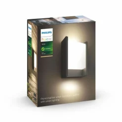 Luminaires Philips Applique murale d'extérieur Philips Hue White Fuzo LED Noir, 1 lumière