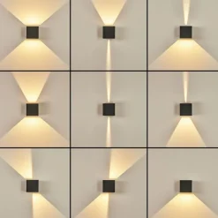 hofstein Applique murale d'extérieur Tamarin LED Anthracite, 1 lumière