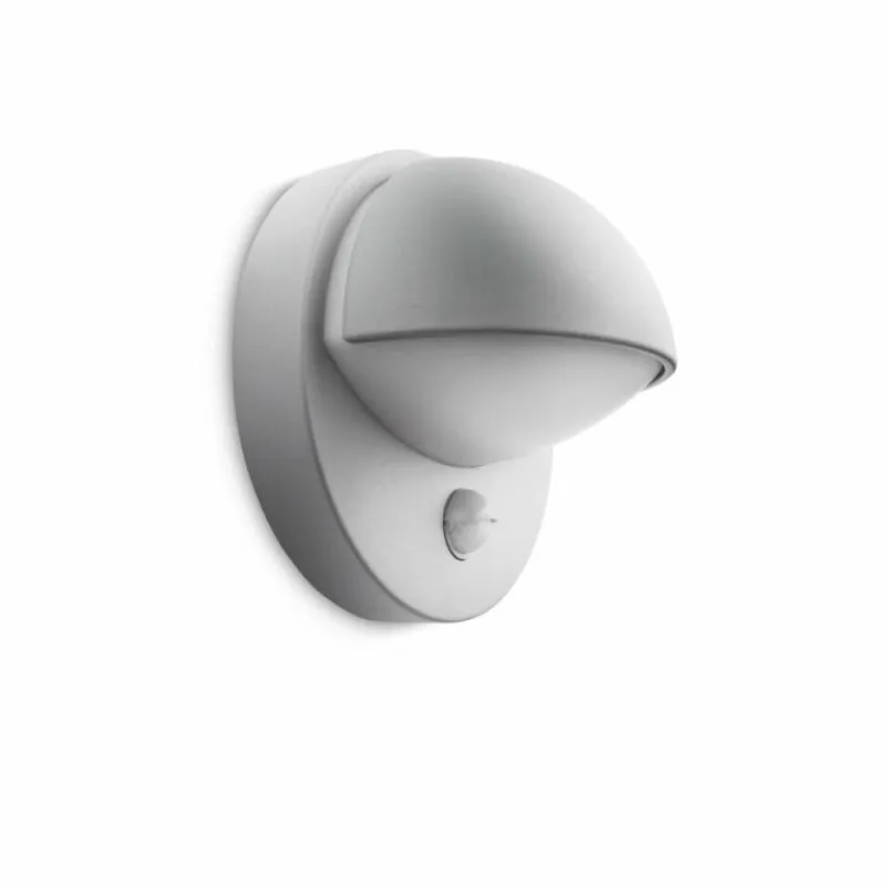 Luminaires Philips Applique murale d'extérieur Philips myGarden June Gris, 1 lumière, Détecteur de mouvement
