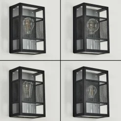 hofstein Applique murale d'extérieur Nelgen Noir, 1 lumière