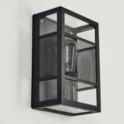 hofstein Applique murale d'extérieur Nelgen Noir, 1 lumière