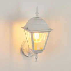 Luminaires Rustiques-hofstein Applique murale d'extérieur Naofe Blanc, 1 lumière