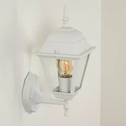 Luminaires Rustiques-hofstein Applique murale d'extérieur Naofe Blanc, 1 lumière