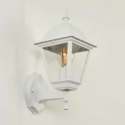 Luminaires Rustiques-hofstein Applique murale d'extérieur Naofe Blanc, 1 lumière