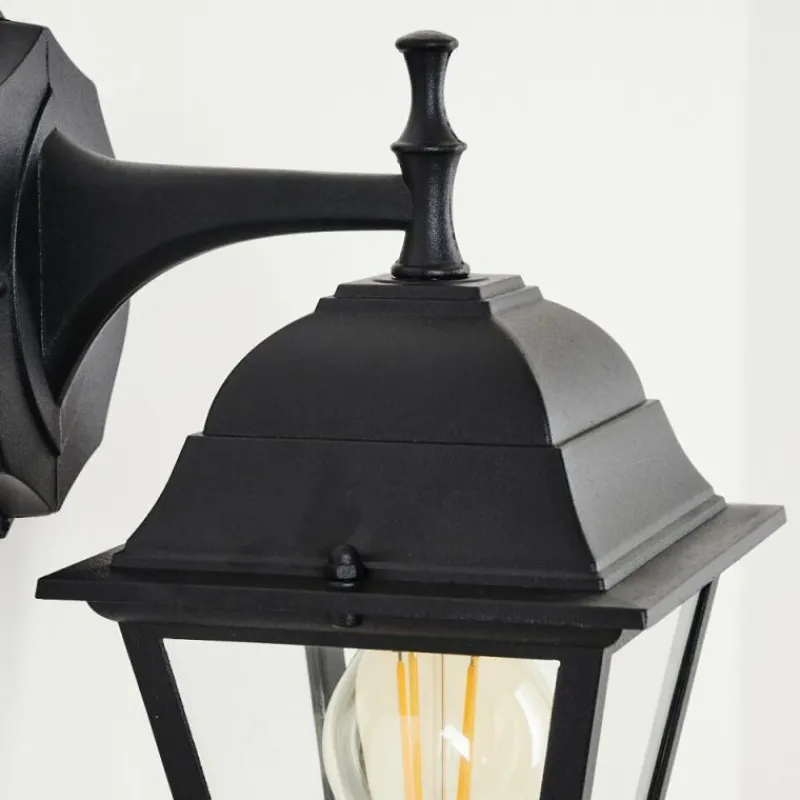 Luminaires Rustiques-hofstein Applique murale d'extérieur Naofe Noir, 1 lumière