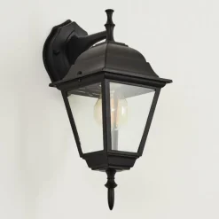 Luminaires Rustiques-hofstein Applique murale d'extérieur Naofe Noir, 1 lumière