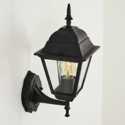 Luminaires Rustiques-hofstein Applique murale d'extérieur Naofe Noir, 1 lumière