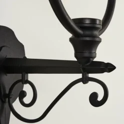 Luminaires Rustiques-hofstein Applique murale d'extérieur Gascon Noir, 1 lumière