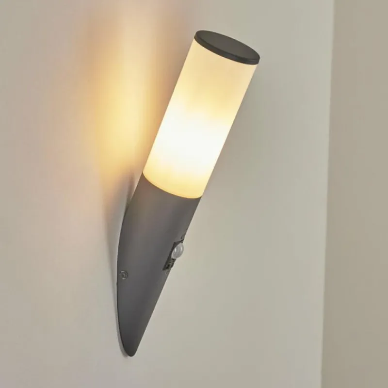 hofstein Applique murale d'extérieur Caserta Anthracite, 1 lumière, Détecteur de mouvement