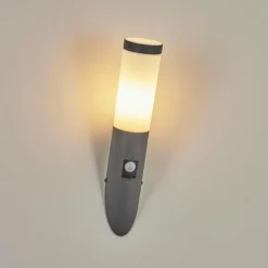 hofstein Applique murale d'extérieur Sessa Anthracite, 1 lumière, Détecteur de mouvement