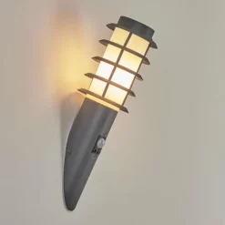 hofstein Applique murale d'extérieur Tunes Anthracite, 1 lumière, Détecteur de mouvement