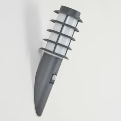 hofstein Applique murale d'extérieur Tunes Anthracite, 1 lumière, Détecteur de mouvement