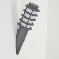 hofstein Applique murale d'extérieur Tunes Anthracite, 1 lumière, Détecteur de mouvement