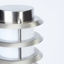 hofstein Applique murale d'extérieur Tunes Nickel mat, 1 lumière, Détecteur de mouvement