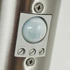 hofstein Applique murale d'extérieur Tunes Nickel mat, 1 lumière, Détecteur de mouvement