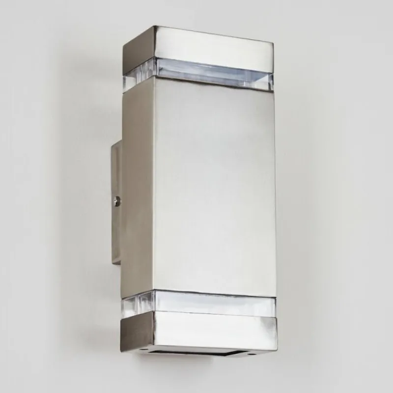 hofstein Applique murale d'extérieur Edevik Nickel mat, 2 lumières