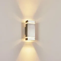 hofstein Applique murale d'extérieur Edevik Nickel mat, 2 lumières