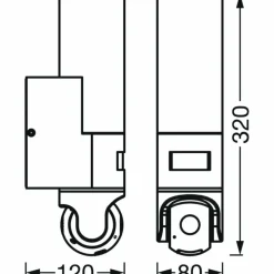 Luminaires Ledvance Applique murale d'extérieur LEDVANCE Smart+ Gris, 1 lumière, Détecteur de mouvement