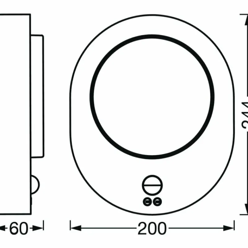 Luminaires Ledvance Applique murale d'extérieur LEDVANCE ENDURA Acier brossé, 1 lumière, Détecteur de mouvement