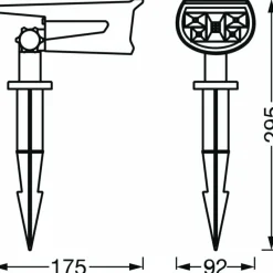 Luminaires Ledvance Applique murale d'extérieur LEDVANCE ENDURA Gris, 1 lumière