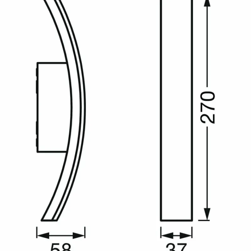Luminaires Ledvance Applique murale d'extérieur LEDVANCE ENDURA Gris, 1 lumière