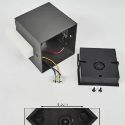 hofstein Applique murale d'extérieur Lisalara LED Anthracite, Blanc, 1 lumière