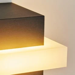 hofstein Applique murale d'extérieur Lisalara LED Anthracite, Blanc, 1 lumière