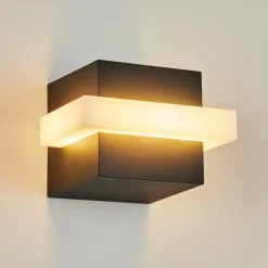 hofstein Applique murale d'extérieur Lisalara LED Anthracite, Blanc, 1 lumière