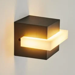 hofstein Applique murale d'extérieur Lisalara LED Anthracite, Blanc, 1 lumière