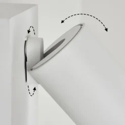 hofstein Applique murale d'extérieur Hakamken Blanc, 1 lumière, Détecteur de mouvement