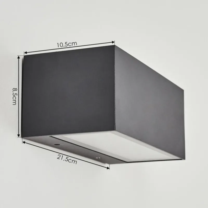 hofstein Applique murale d'extérieur Spidern LED Anthracite, 1 lumière, Changeur de couleurs