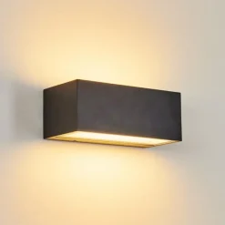 hofstein Applique murale d'extérieur Spidern LED Anthracite, 1 lumière, Changeur de couleurs