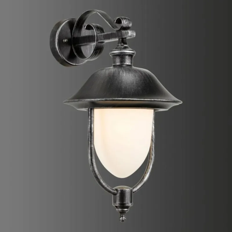 Luminaires LCD Applique murale d'extérieur LCD Nabburg LED Noir, Argenté, 1 lumière