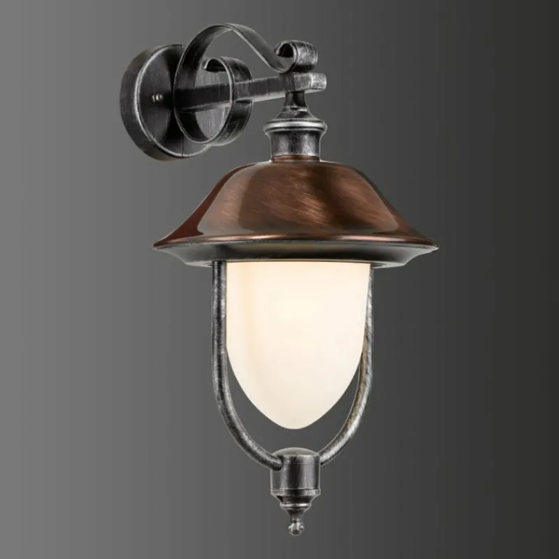 Luminaires LCD Applique murale d'extérieur LCD Nabburg LED Cuivre, Noir, 1 lumière