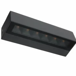 Luminaires LCD Applique murale d'extérieur LCD Luisenfels LED Noir, 2 lumières