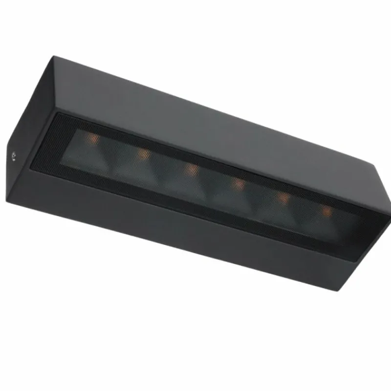 Luminaires LCD Applique murale d'extérieur LCD Luisenfels LED Noir, 2 lumières