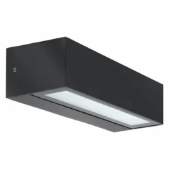 Luminaires LCD Applique murale d'extérieur LCD Luisenfels LED Noir, 2 lumières