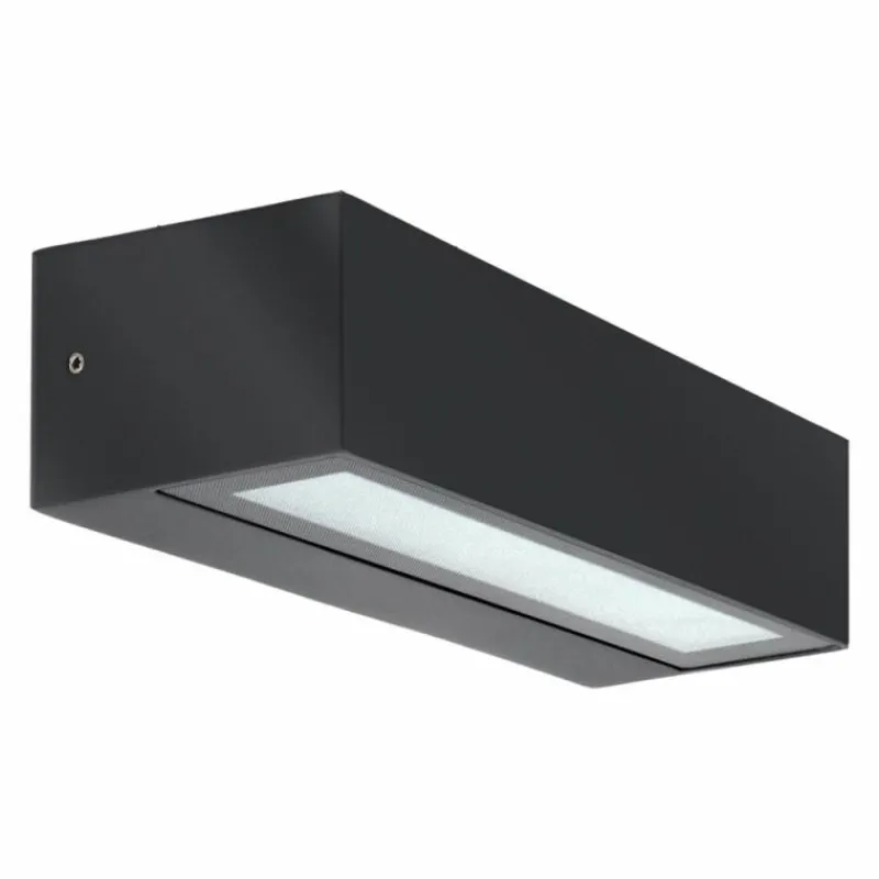 Luminaires LCD Applique murale d'extérieur LCD Luisenfels LED Noir, 2 lumières