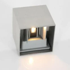 Luminaires Steinhauer Applique murale d'extérieur Steinhauer Muro LED Acier inoxydable, 2 lumières