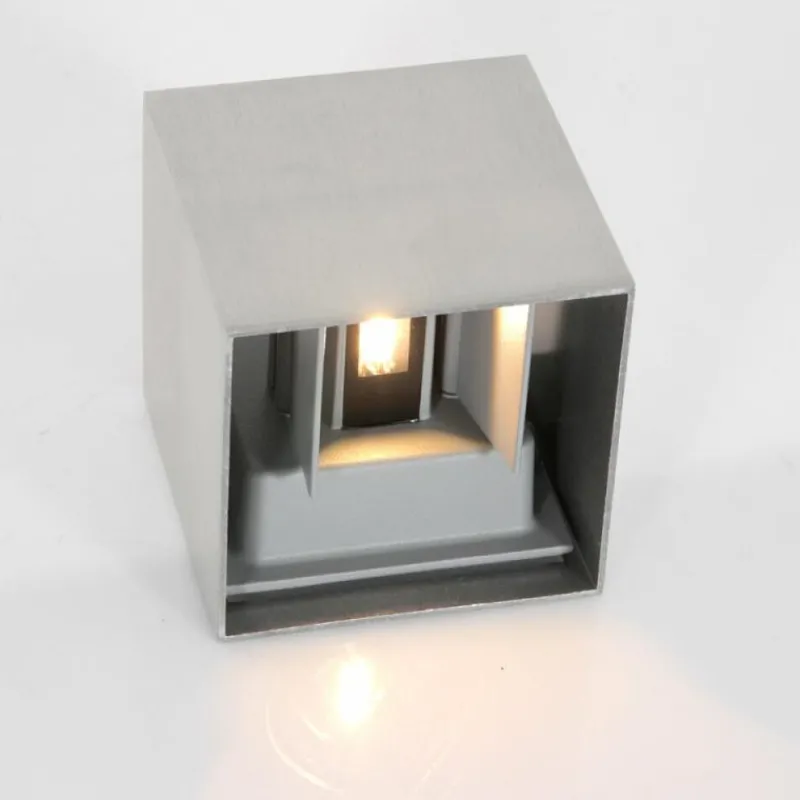 Luminaires Steinhauer Applique murale d'extérieur Steinhauer Muro LED Acier inoxydable, 2 lumières