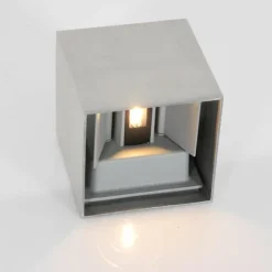 Luminaires Steinhauer Applique murale d'extérieur Steinhauer Muro LED Acier inoxydable, 2 lumières