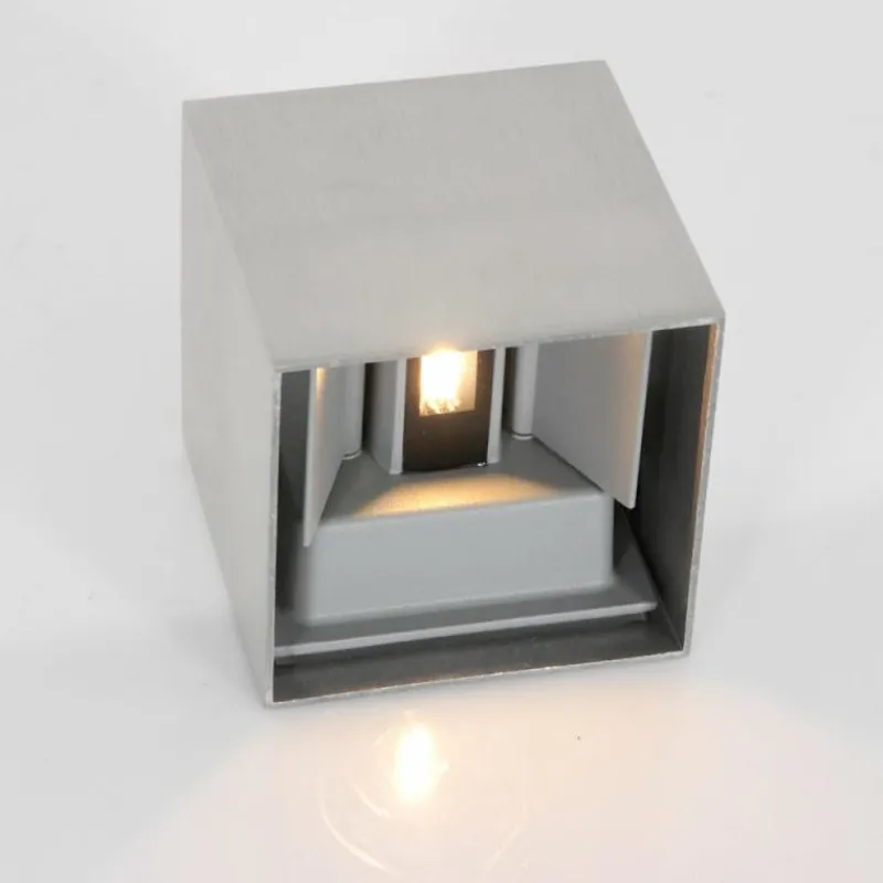 Luminaires Steinhauer Applique murale d'extérieur Steinhauer Muro LED Acier inoxydable, 2 lumières