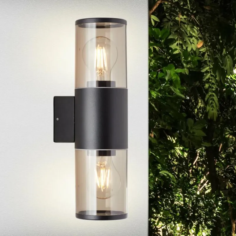 Luminaires Brilliant Applique murale d'extérieur Brilliant Sergioro Anthracite, 1 lumière