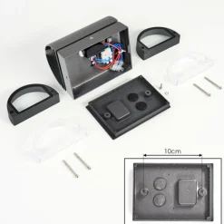 hofstein Applique murale d'extérieur Inglewood Anthracite, 2 lumières