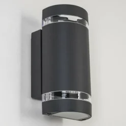 hofstein Applique murale d'extérieur Inglewood Anthracite, 2 lumières