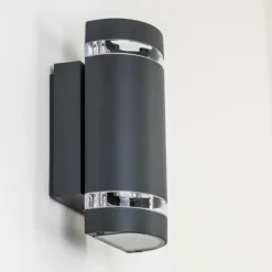 hofstein Applique murale d'extérieur Inglewood Anthracite, 2 lumières