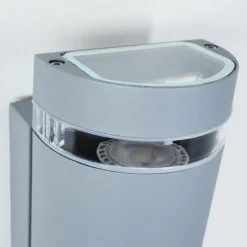 hofstein Applique murale d'extérieur Inglewood Argenté, 2 lumières