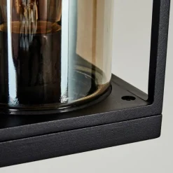 Suspension Verre Fumé-hofstein Applique murale d'extérieur Palanga Noir, 1 lumière